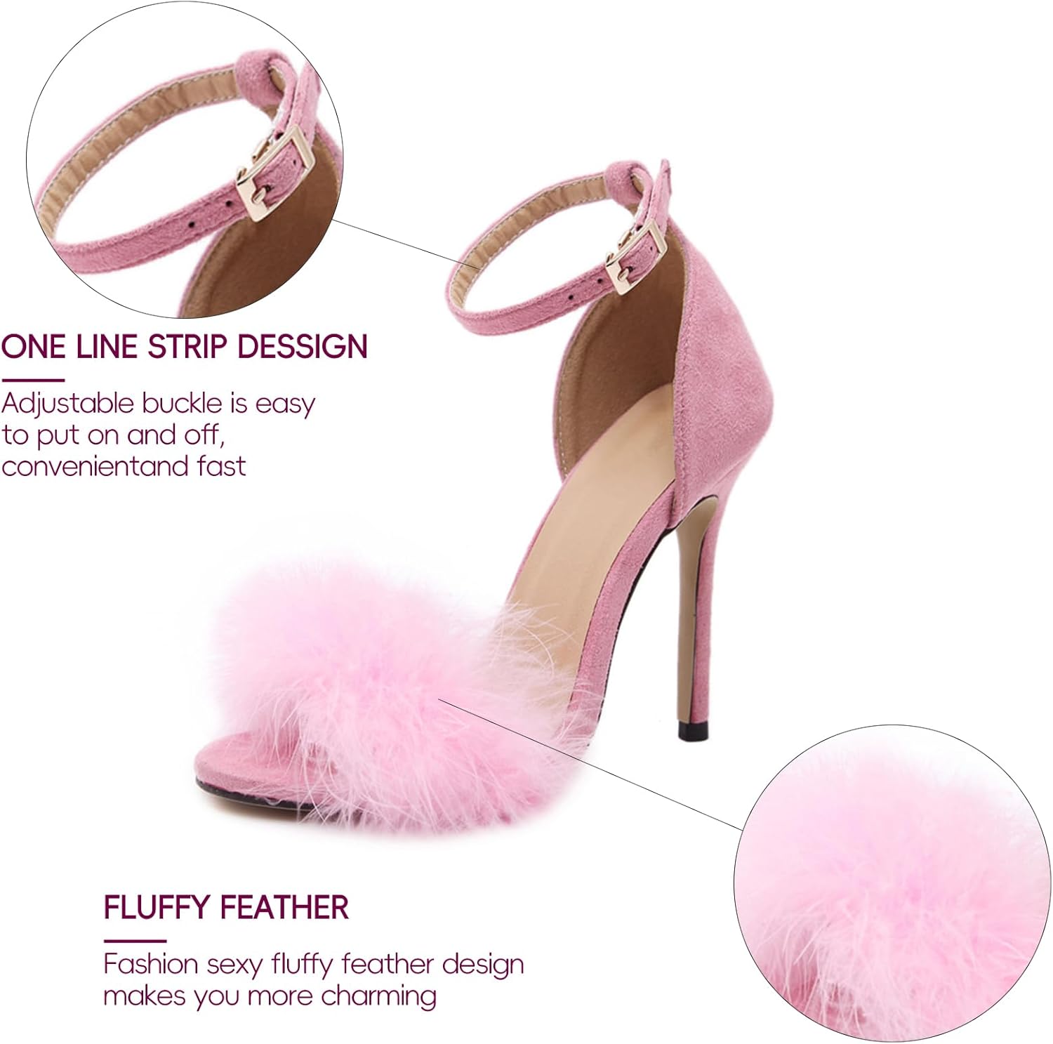 Women's 4.7 Inch Pumps Pointy Closed Toe Stiletto Sexy High Heels Slip on Porm Party Wedding Dress Shoes - Image 2